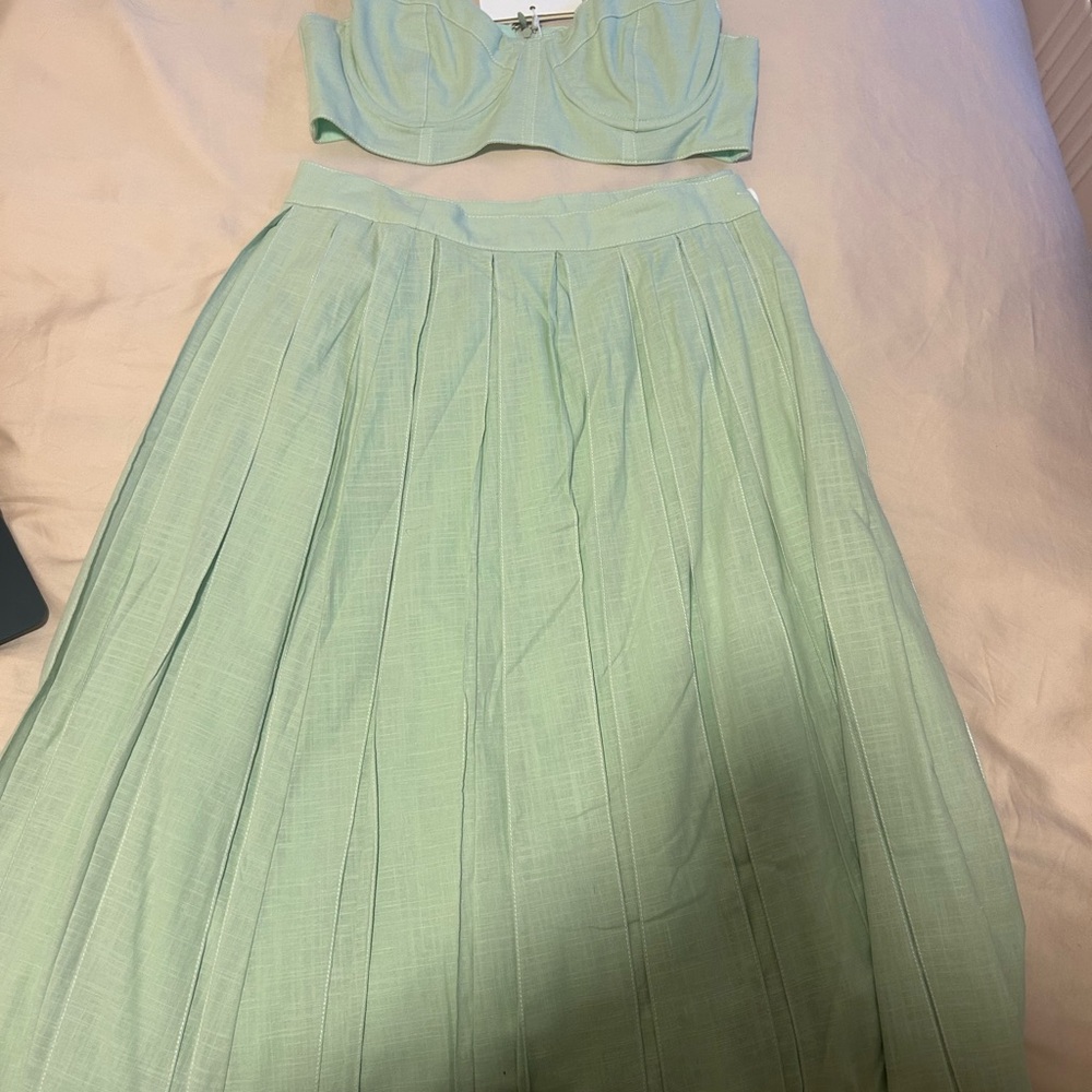 Sabo Skirt Mint Green Skirt Set